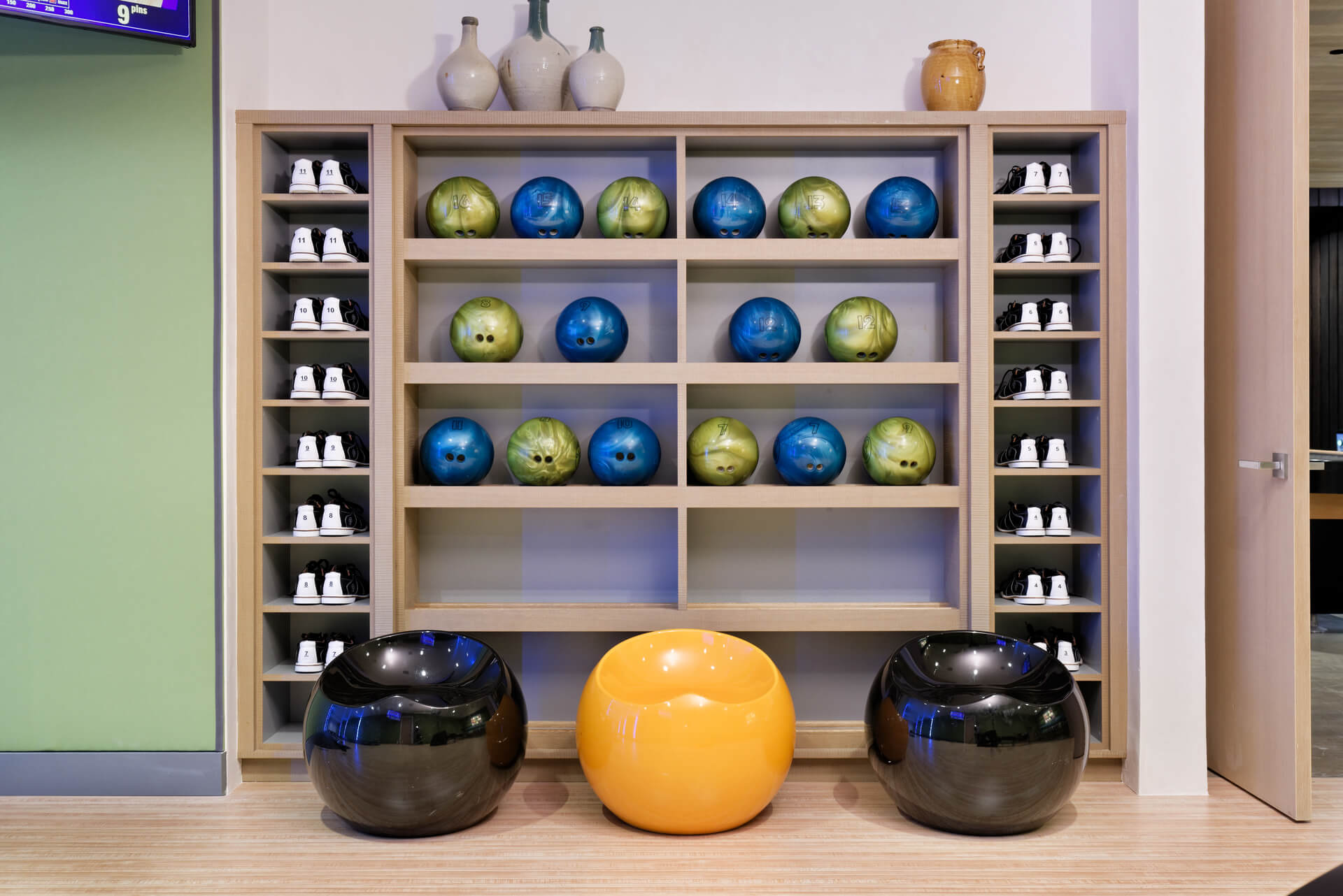 Storage Ideas for Home Bowling Alley Balls & Shoes